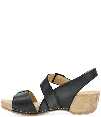 Dansko Trinity Nubuck Suede Buckle Hardware Banded Hook-and-Loop