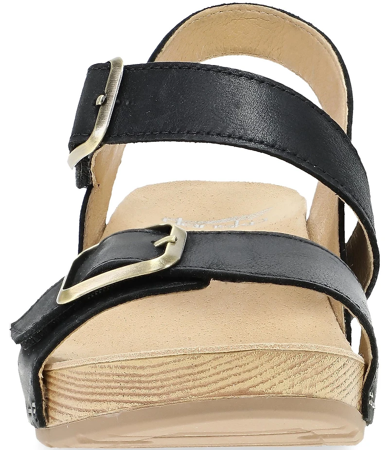 Dansko Trinity Nubuck Suede Buckle Hardware Banded Hook-and-Loop