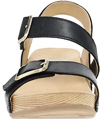 Dansko Trinity Nubuck Suede Buckle Hardware Banded Hook-and-Loop