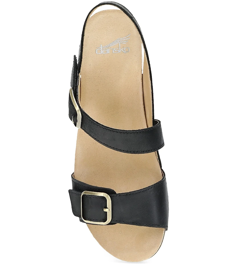 Dansko Trinity Nubuck Suede Buckle Hardware Banded Hook-and-Loop