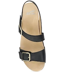 Dansko Trinity Nubuck Suede Buckle Hardware Banded Hook-and-Loop