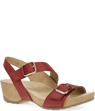Dansko Trinity Nubuck Suede Buckle Hardware Banded Hook-and-Loop