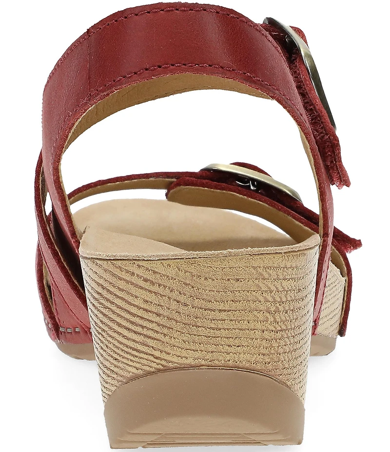 Dansko Trinity Nubuck Suede Buckle Hardware Banded Hook-and-Loop