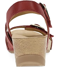 Dansko Trinity Nubuck Suede Buckle Hardware Banded Hook-and-Loop