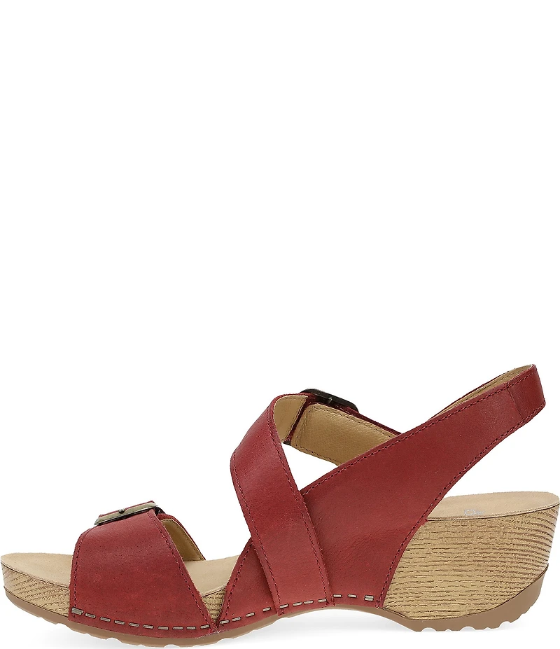 Dansko Trinity Nubuck Suede Buckle Hardware Banded Hook-and-Loop