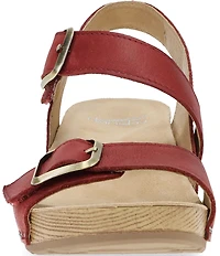 Dansko Trinity Nubuck Suede Buckle Hardware Banded Hook-and-Loop