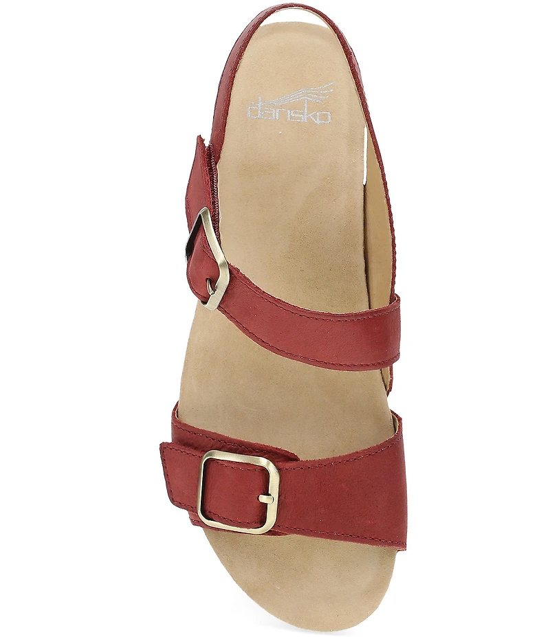 Dansko Trinity Nubuck Suede Buckle Hardware Banded Hook-and-Loop