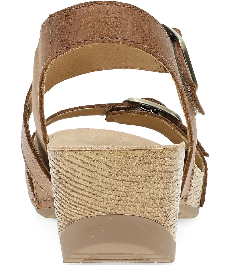 Dansko Trinity Nubuck Suede Buckle Hardware Banded Hook-and-Loop
