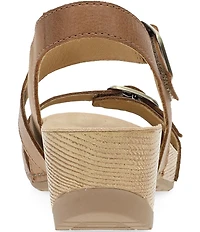 Dansko Trinity Nubuck Suede Buckle Hardware Banded Hook-and-Loop