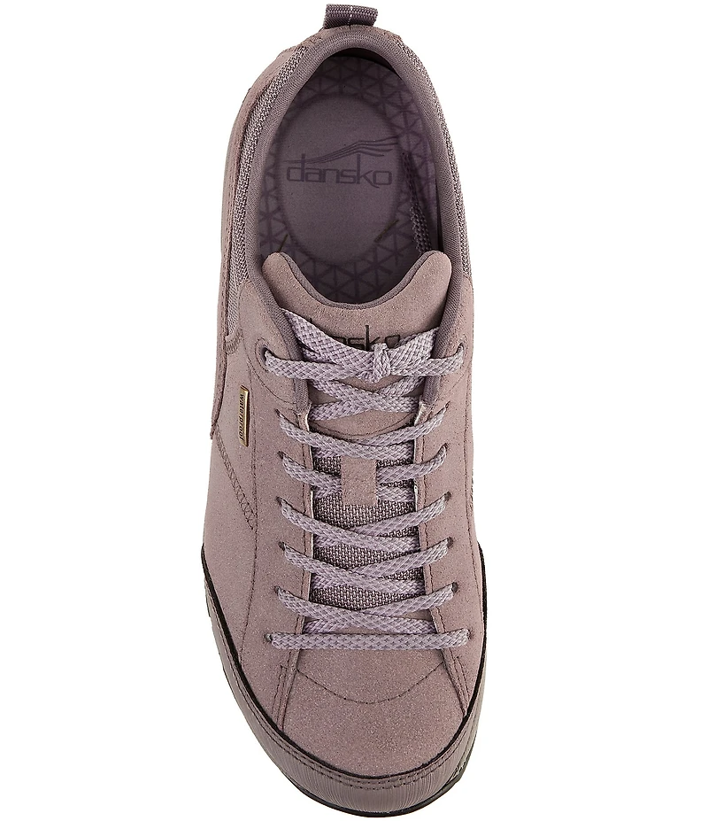 Dansko Women's Paisley Waterproof Suede Lace Up Sneakers