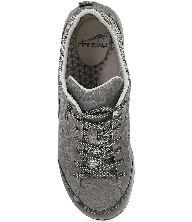 Dansko Women's Paisley Waterproof Suede Lace Up Sneakers