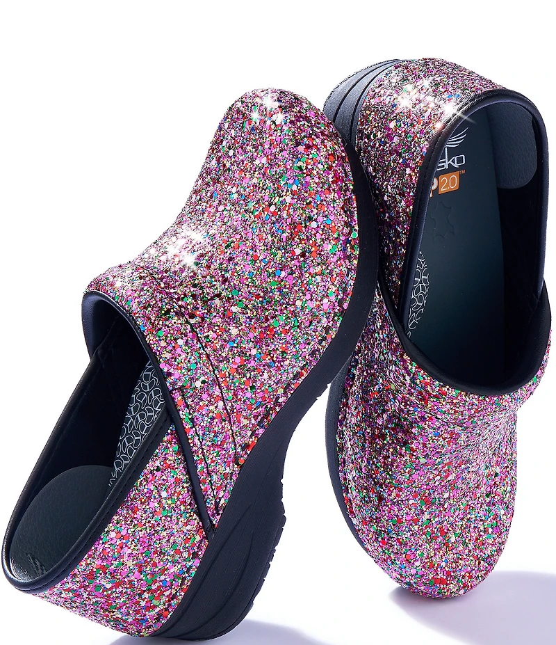 Dansko XP 2.0 Glitter Leather Clogs