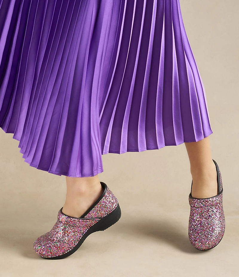Dansko XP 2.0 Glitter Leather Clogs