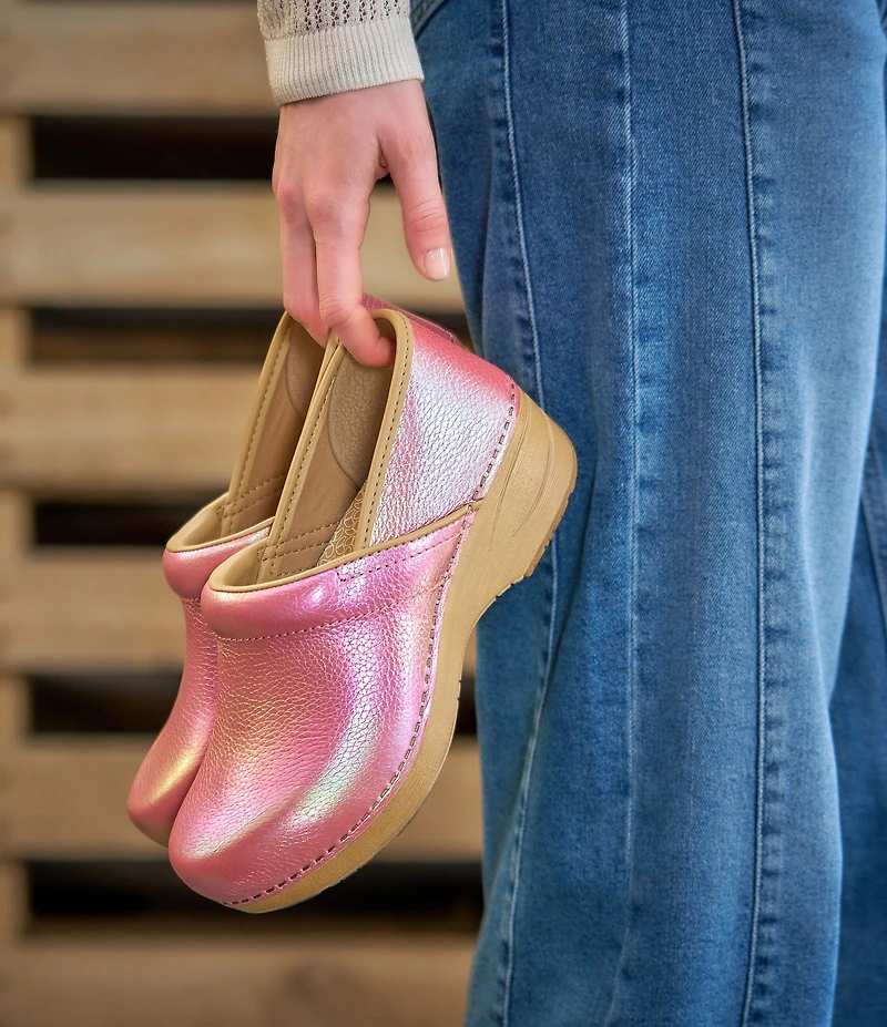 Dansko XP 2.0 Iridescent Leather Clogs