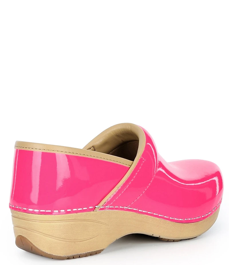 Dansko XP 2.0 Pink Neon Patent Leather Clogs