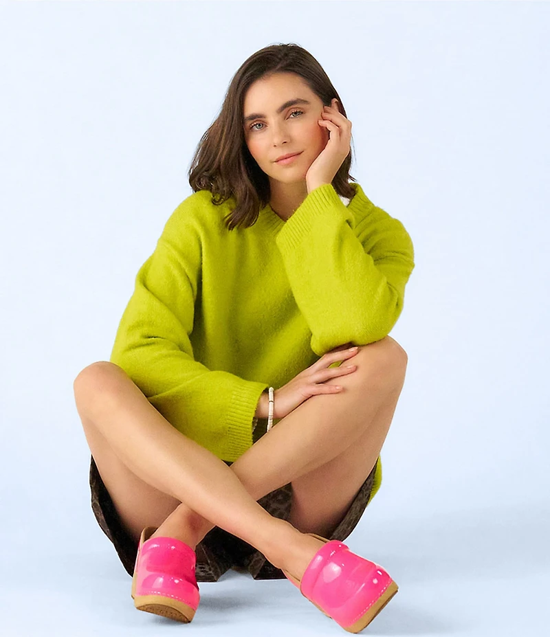 Dansko XP 2.0 Pink Neon Patent Leather Clogs