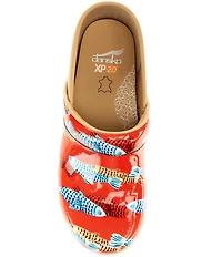 Dansko XP 2.0 Sardines Print Patent Leather Clogs