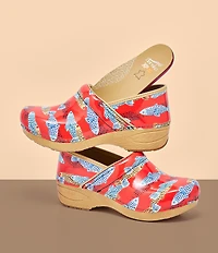 Dansko XP 2.0 Sardines Print Patent Leather Clogs