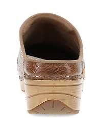 Dansko Zinnia Embossed Leather Patchwork Clogs