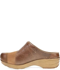 Dansko Zinnia Embossed Leather Patchwork Clogs