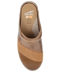 Dansko Zinnia Embossed Leather Patchwork Clogs