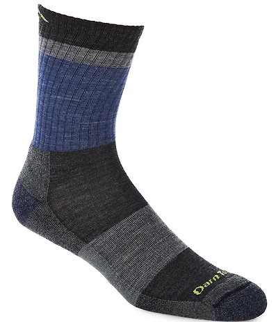 Darn Tough Lightweight Heady Striped Micro Crew Hiking Socks