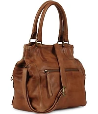 Day & Mood Hannah Small Leather Satchel Bag