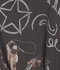 Daydreamer Johnny Cash Outlaw Country Crew Neck Short Sleeve Tee