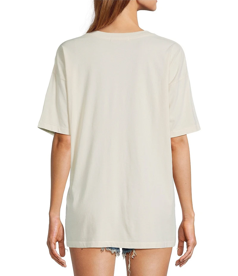 Daydreamer Knit Eagle Crew Neck Short Sleeve Tee