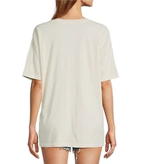 Daydreamer Knit Eagle Crew Neck Short Sleeve Tee