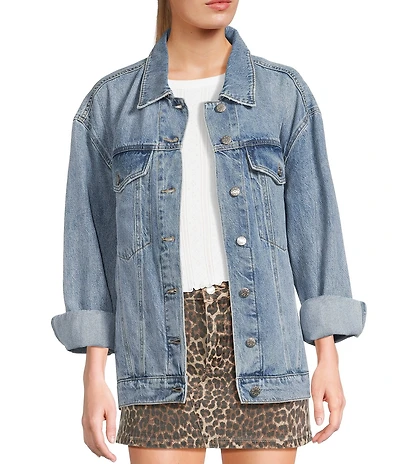 Daze Beau Boyfriend Oversized Denim Jacket