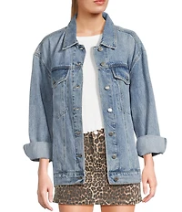 Daze Beau Boyfriend Oversized Denim Jacket