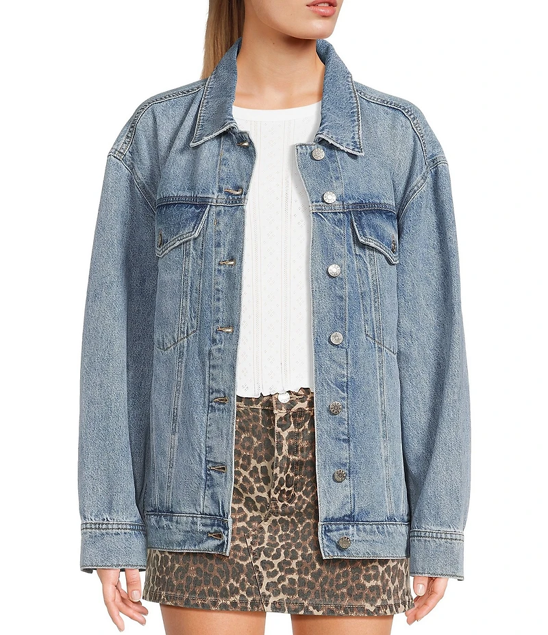 Daze Beau Boyfriend Oversized Denim Jacket