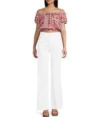 Daze Far Out High Rise With Seam Wide Leg Jeans