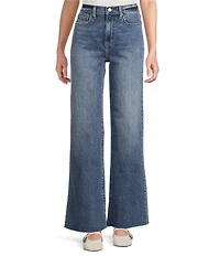 Daze Far Out Organic Cotton Blend High Rise Wide Leg Stunner Jeans