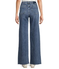 Daze Far Out Organic Cotton Blend High Rise Wide Leg Stunner Jeans