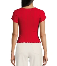 Daze Lily Pointelle Crew Neck Short Sleeve Baby T-Shirt