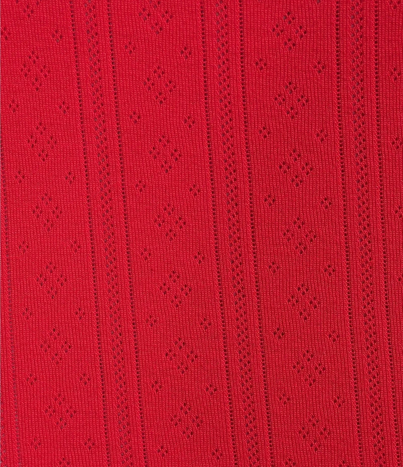 Daze Lily Pointelle Crew Neck Short Sleeve Baby T-Shirt