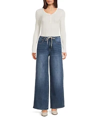 Daze Madison Mid Rise Drawstring Jeans