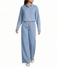 Daze Madison Mid Rise Wide Leg Jeans