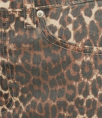 Daze Malibu Leopard Print Organic Cotton Mini Skirt