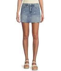 Daze Malibu Micro Mini Daisy Print Skirt
