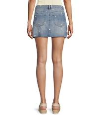 Daze Malibu Micro Mini Daisy Print Skirt
