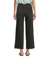 Daze Pleaser High Rise Wide Ankle Length Dark Denim Jeans