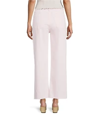 Daze Pleaser High Rise Wide Ankle Length Frayed Jeans