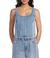 Daze Solana Denim Coasting Tank Top