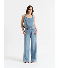 Daze Solana Denim Coasting Tank Top