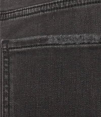 Daze The Knockout Distressed Frayed Hem High Rise Denim Shorts
