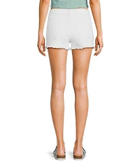 Daze Troublemaker High Rise Frayed Hem Shorts