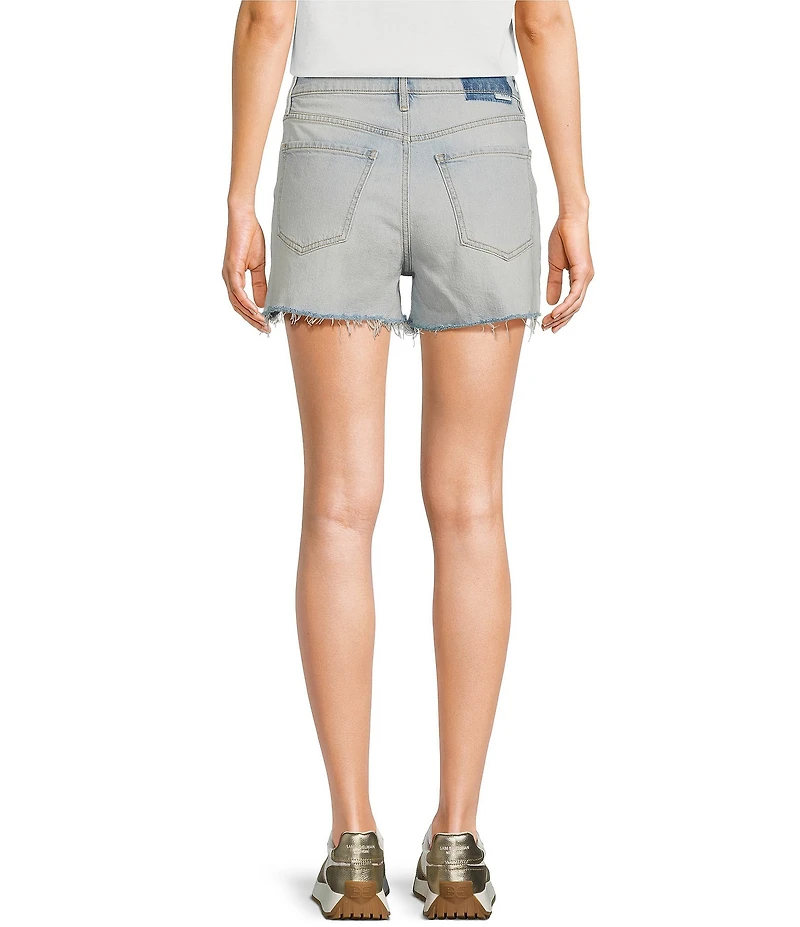 Daze Troublemaker Distressed High Rise Shorts